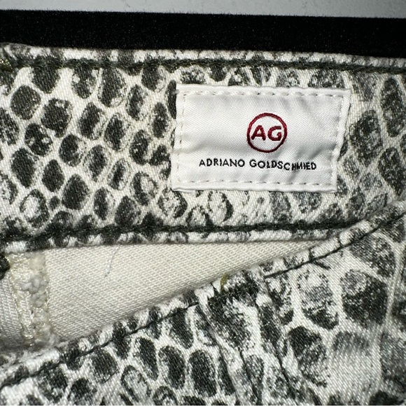 AG Adriano Goldschmied The Mari High Rise Straight Snake Print Pants Size 26R - Picture 5 of 12